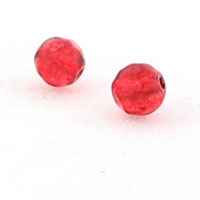 Crystal Glass Rounds Siam 5mm