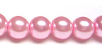 Glass Pearl 8mm Rose