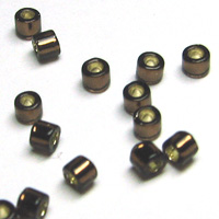 Miyuki Delica 10 Silver Lined Brown Seed Beads