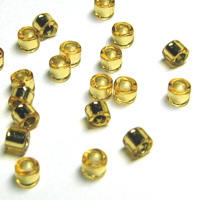 Miyuki Delica 10 Silver Lined Gold Seed Beads