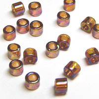 Miyuki Delica 10 Transparent Amber AB Seed Beads