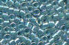Miyuki Delica DB0079 Turquoise Green Lined Crystal AB Seed Beads