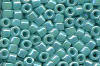 Miyuki Delica DB0166 Opaque Turquoise Green AB Seed Beads
