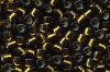 Miyuki Delica DB0604 Dyed Silver Lined Golden Olive Seed Beads