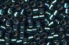 Miyuki Delica DB0607 Dyed Silver Lined Teal Seed Beads