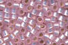 Miyuki Delica DB0624 Dyed Light Rose Silver Lined Alabaster Seed Beads