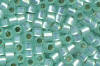 Miyuki Delica DB0626 Dyed Light Aqua Green Silver Lined Alabaster Seed Beads