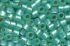 Miyuki Delica DB0627 Dyed Aqua Green Silver Lined Alabaster Seed Beads