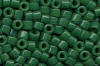 Miyuki Delica DB0656 Dyed Opaque Green Seed Beads