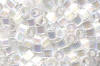 Miyuki Delica DB0670 Crystal AB Silk Satin Seed Beads