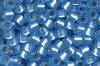 Miyuki Delica DB0692 Dyed Semi-matte Silver Lined Aqua Seed Beads