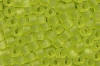 Miyuki Delica DB0766 Matte Transparent Chartreuse Seed Beads
