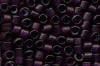 Miyuki Delica DB0784 Dyed Semi-matte Transparent Dark Smoky Amethyst Seed Beads
