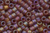 Miyuki Delica DB0853 Matte Transparent Dark Topaz AB Seed Beads