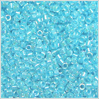 Miyuki Delica 11 Lined Sky Blue AB Seed Beads
