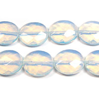 Moonstone White Opal Faceted Oval 15x18mm Gemstones