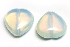 Moonstone White Opal Heart 15mm Gemstones