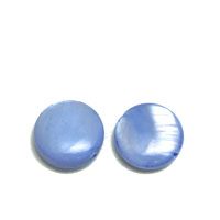 Mother of Pearl Coin Dyed Light Blue