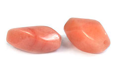 Peach Quartz Twisted 7x15mm Gemstones