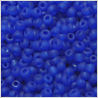 Glass Seed 11/0 Frosted Midnight Blue