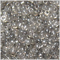 Glass Seed 11/0 Lustered Steel Grey Blue