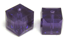 Swarovski Cube 5601 4mm Purple Violet