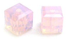 Swarovski Cube 5601 4mm Rose Water Opal