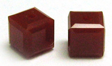 Swarovski Cube 5601 6mm Dark Coral