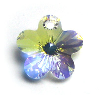 Swarovski Flower 6744 12mm Crystal AB Pendants