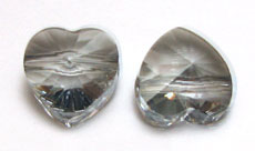 Swarovski Heart 5742 Crystal Crystal Silver Shade