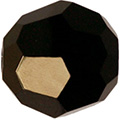Swarovski Crystal Round 5000 6mm Jet Nut