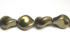 Swarovski Wave Pearls 5826 9mm Antique Brass