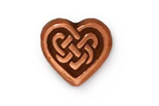TierraCast Antique Copper Celtic Heart Bead