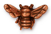 TierraCast Antique Copper Honey Bee Bead