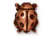 TierraCast Antique Copper Ladybug Bead