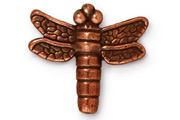 TierraCast Antique Copper Small Dragonfly Drop