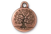 TierraCast Antique Copper Tree Of Life Drop