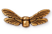 TierraCast Antique Gold Dragonfly Wings Bead