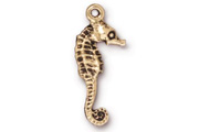 TierraCast Antique Gold Seahorse Drop