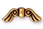 TierraCast Antique Gold Small Angel Wings Bead
