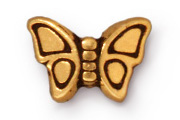 TierraCast Antique Gold Small Butterfly Bead