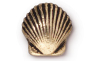 TierraCast Antique Gold Small Shell Bead