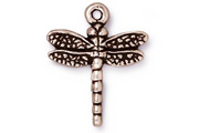 TierraCast Antique Silver Dragonfly Drop