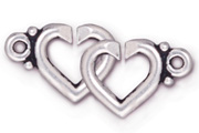 TierraCast Antique Silver Heart Sister Toggle
