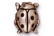 TierraCast Antique Silver Ladybug Bead