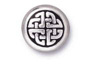TerraCast Antique Silver Medium Celtic Circle Bead