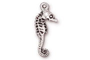 TierraCast Antique Silver Seahorse Drop