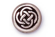 TierraCast Antique Silver Small Celtic Circle Bead