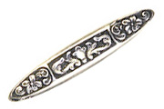 Trinity Antique Silver Floral Engraved Bar
