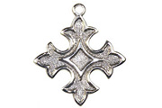 Trinity Antique Silver Small Cross Charm